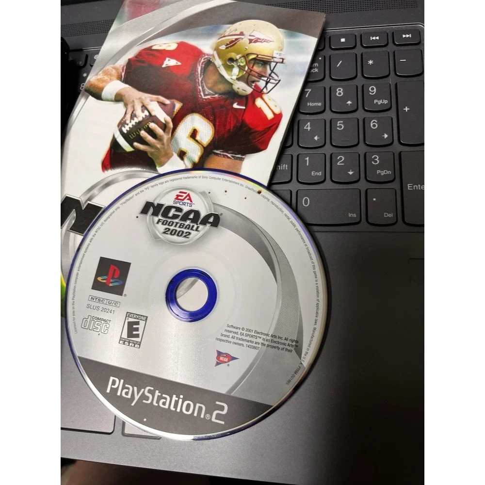 027-009 EA SPORTS NCAA FOOTBALL 2002 (Sony PlayStation 2, PS2 CIB GAME Complete‎